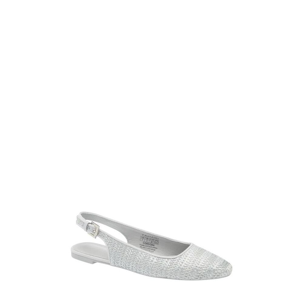 Tahari | Cordoba Faux Raffia Slingback Flat